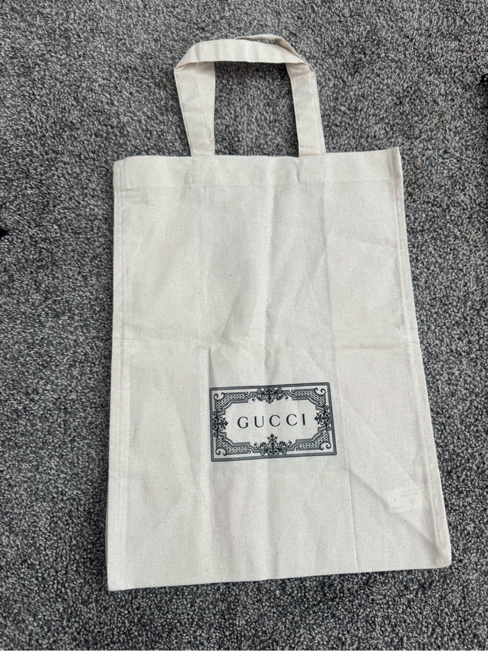 Authentic small Gucci Natural Canvas Tote Bag